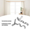 2 PCS Double Curtain Rod Bracket, Hanging Type Curtain Rod