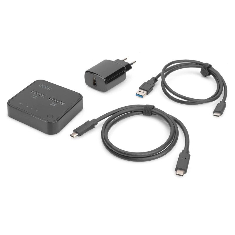 DIGITUS Dual M.2 NVMe SSD Docking Station - USB Type-C