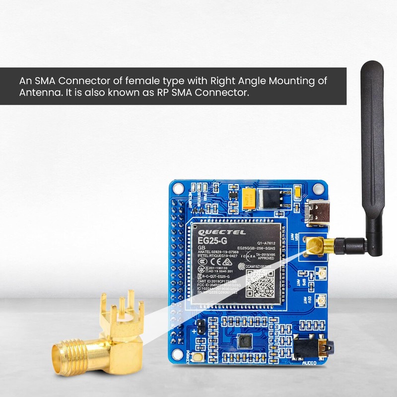 sb components SMA Connector Female Right Angle L shape 90