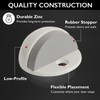 Dome Door Stop Wall Protectors with Rubber Stopper – White