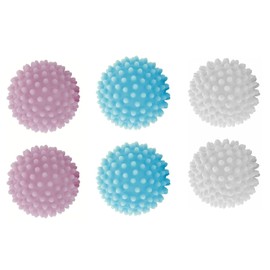 Dryer Ball Washing Ball for Washing Machine Washing Ball, Pack of 6 Dryer Balls for Tumble Dryer, Dryer Balls Hedgehog Ball Balls for Fluffy Laundry for Home Clothing Cleaning, Reusable