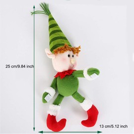 EORTA 3 Pieces Wine Bottle Cover Hugger Holder Bottle Topper Christmas Decoration Dinner Table Ornaments Snowman Santa Claus Elf Merry Xmas Gift/Toys, for Home Party Bar Hotel Restaurant