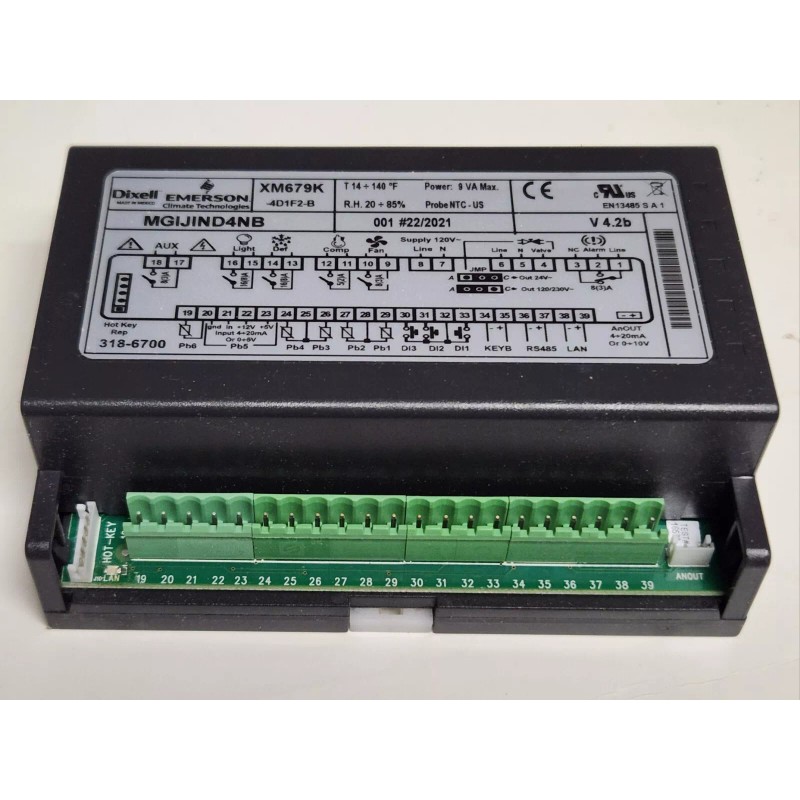 EMERSON DIXELL XM679K 4D1F2 B Climate Relay Controller MGIJIND4NB