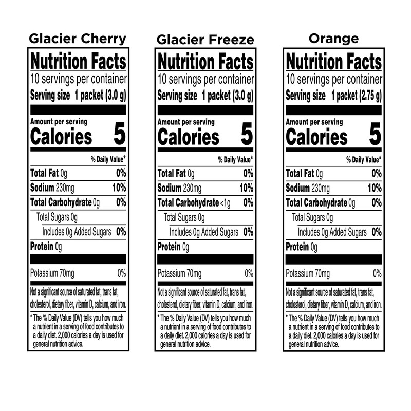Gatorade G Zero Powder, Glacier Cherry Variety Pack, 0.10oz Individual
