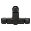 2 Pcs Tee Wire Connectors IP68 Waterproof 2 Pin 3