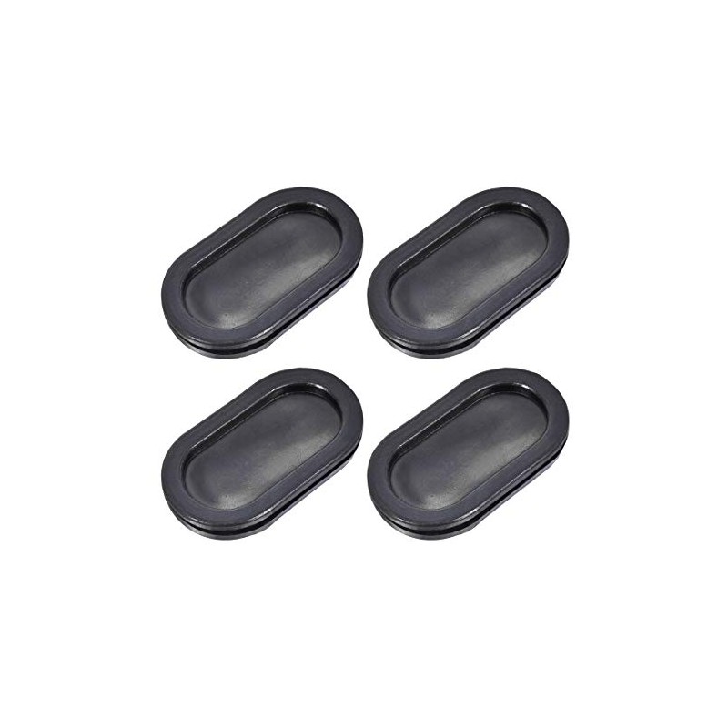 uxcell Wire Protector Oil Resistant Armature Oval Rubber Grommets 30x65mm