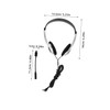 Operitacx Portable Retro Ear Headphones with Inline Controls for Students