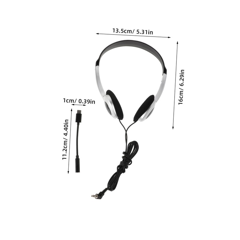 Operitacx Portable Retro Ear Headphones with Inline Controls for Students