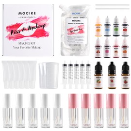 MOCIKE DIY lip gloss making kit for Girl Gifts - 37 PCS DIY Lip Gloss kit Make Your Own Lip Gloss
