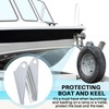 Blulu 2 Pcs Keel Roller Bracket Galvanized Boat Trailer Roller