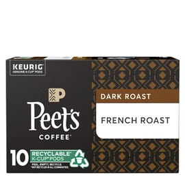 Peet's Coffee French Roast Dark Roast Coffee K-Cup, 10 ct