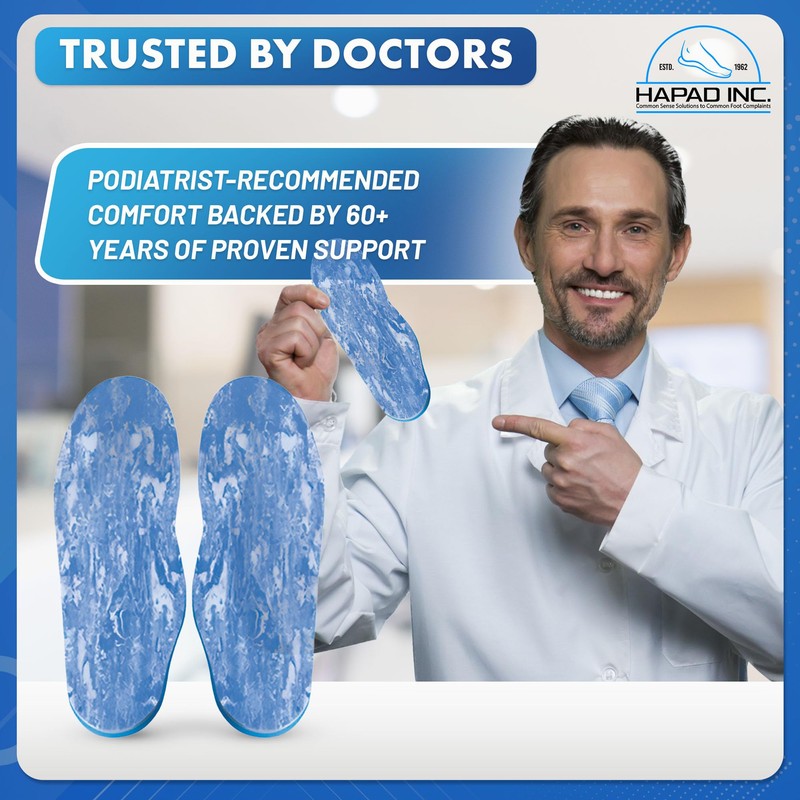 Comf Orthotic Pro-Blue Replacement Insoles (One Pair) (Men's 10 to