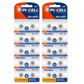 PKCELL 20X SR920SW AG6 LR69 LR921 SR921 Alkaline Watch Battery 371 370 Coin Button Cell