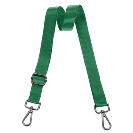 uxcell Wide Shoulder Strap, 2.5cm Adjustable Purse Strap Replacement Crossbody Strap for Shoulder Bag Handbag, Green, Black Pull Core Buckle