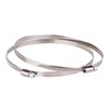 Pack of 2 Stainless Steel Hose Clamp Adjustable Clamps Worm