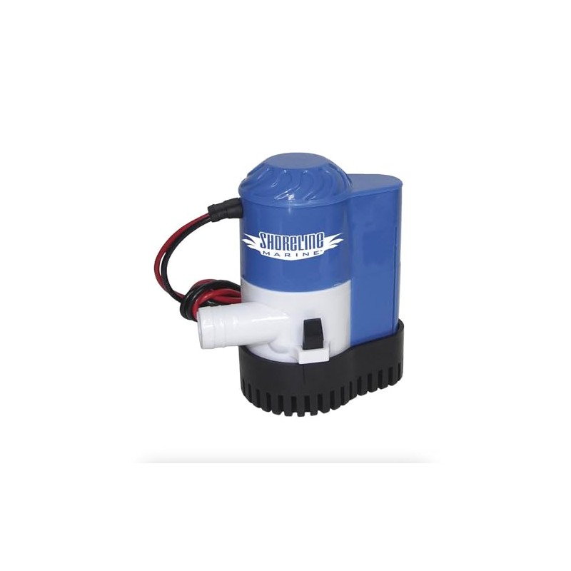 Shoreline Marine Bilge Pump with Float Switch, 800 GPH