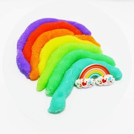 Rainbow Cloud Slime,Non-Sticky and Super Soft Scented Slime,Stress Relief Toy - Color: White-2