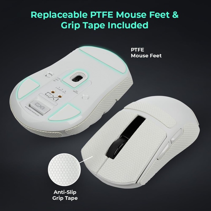 TECWARE EX1 Lightweight Gaming Mouse | 26K DPI Wireless Mouse