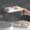 Soap Dish Tray, Container, Detachable Soap Container Box for Bathroom