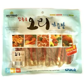 Dog snack duck roll 300g 1P very good dog snack dog jerky dog ​​jerky / 강아지간식 오리롤 300g 1P 참좋은 반려견 애견 간식강아지육포 애견육포