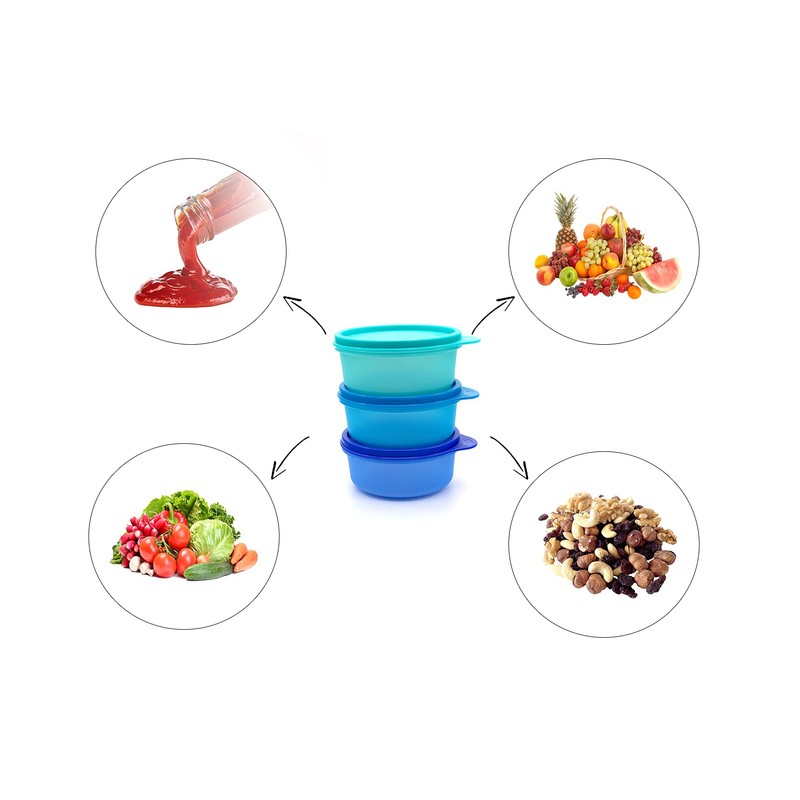 Tupperware Julchen 35166 Fridge 200 ml Turquoise + Blue +