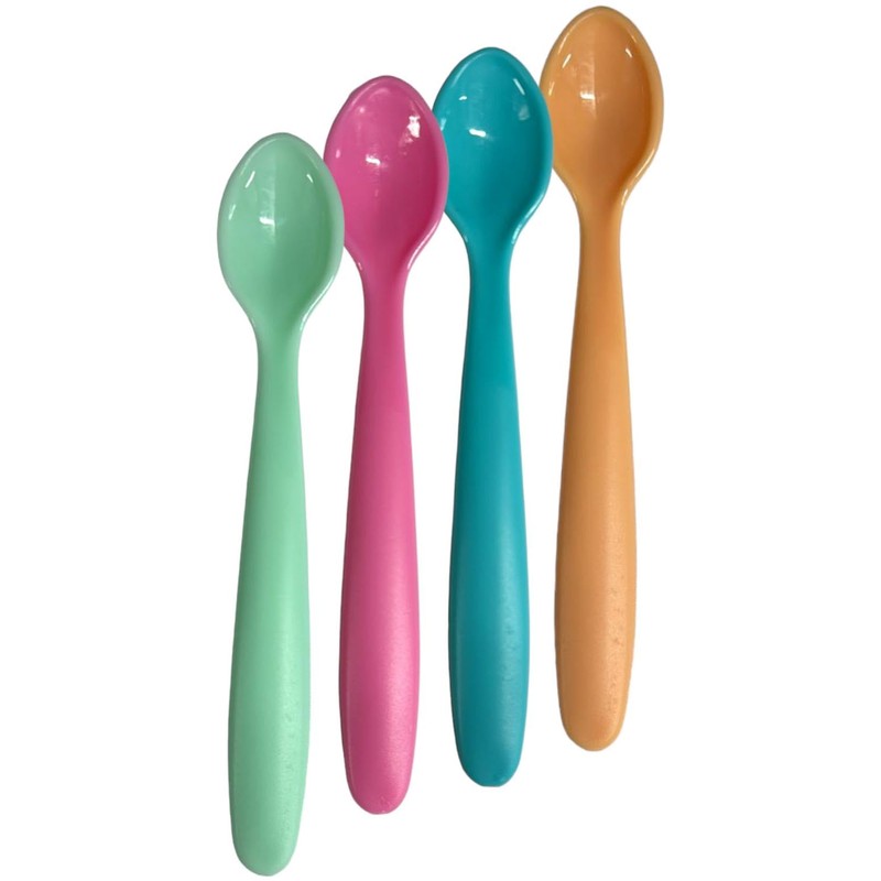 12 Pack Baby WEANING Feeding Spoons BPA Free Plastic Long