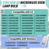 2PCS 6912A40002J Microwave Halogen Light Bulb Compatible with LG Kenmore