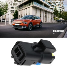Be In Your Mind 4Pcs 2 Pin Headlight Sensor Connector 37592 Temperature Sensor Plug Compatible with Peugeot Compatible with Citroen
