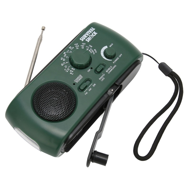 Hand Crank Radio Portable Practical LED Torch Outdoor Multi Band