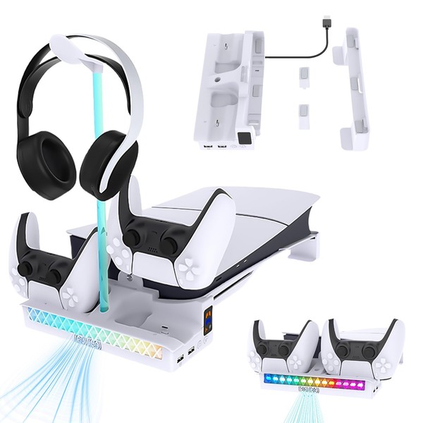 PS5 Pro / PS5 Slim Horizontal Stand, PS5 Stand, PhyiFlbey