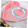 Gadpiparty Simple Yet Stylish Ceramic Jewelry Plate Heart Ring Necklace