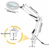 LED Illuminated Magnifying Glass Lamp – 8X/10X Adjustable Magnifier with