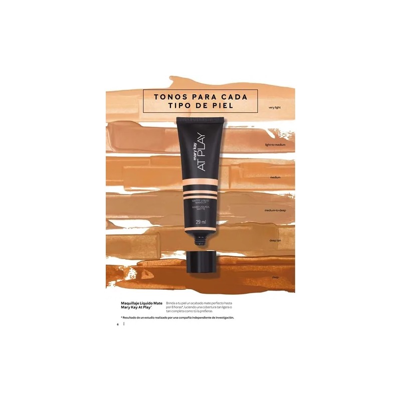 Mary Kay At Play Maquillaje Liquido Mate 8 Hrs Duracion