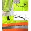 Men High Visibility Reflective Sun Hat with Neck Flap Wide