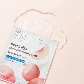 Bom Peach Hya Blend Mascarilla Hidratante Pzs Todo Tipo Piel