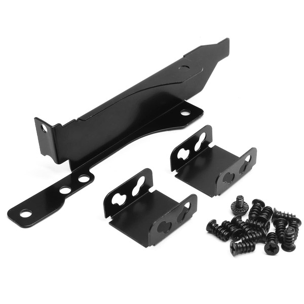 Biaungdo 3 Slots Dual Fan Mount Rack PCI Slot Bracket