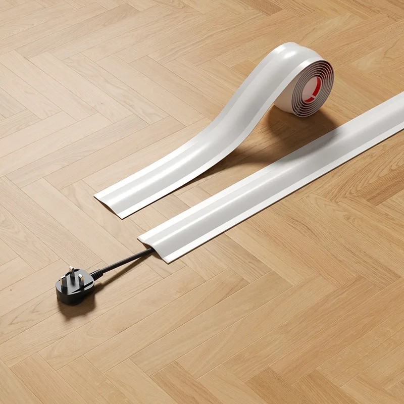 PVC Floor Cable Cover for Cord Management – Flexible Cord