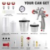 LVLP Automotive Paint Spray Gun R500 Kit, 1.3/1.5/1.7mm Nozzles LVLP