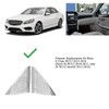2 Pcs Car Door Speaker Cover Trim Stickers Aluminium Alloy