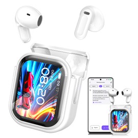 NE20 AI Translation Earbuds Real Time, 165 Language Translator Earbuds, 4-in-1 Audifonos Traductores Inglés Español Wireless Translating Ear buds Bluetooth 6.0 Headphones for Travel Meeting Learning