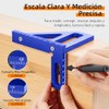Regla triangular de inglete de aleación de aluminio de 45/90