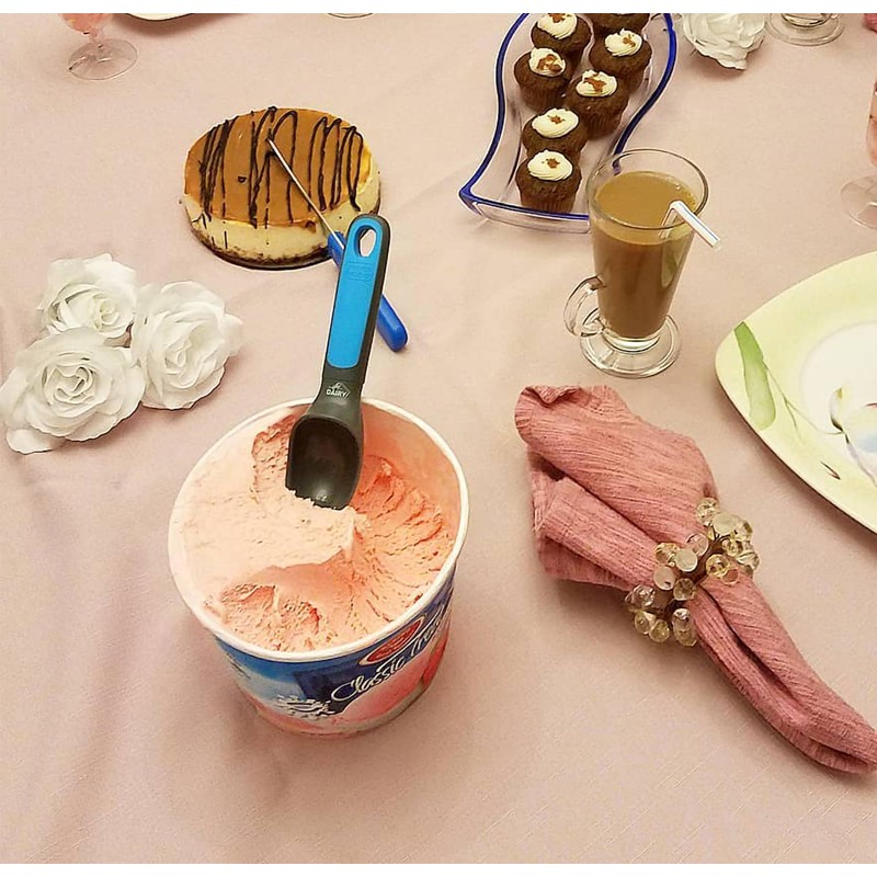 Dairy Blue Ice Cream Scooper - Non Stick Silicone Scooper