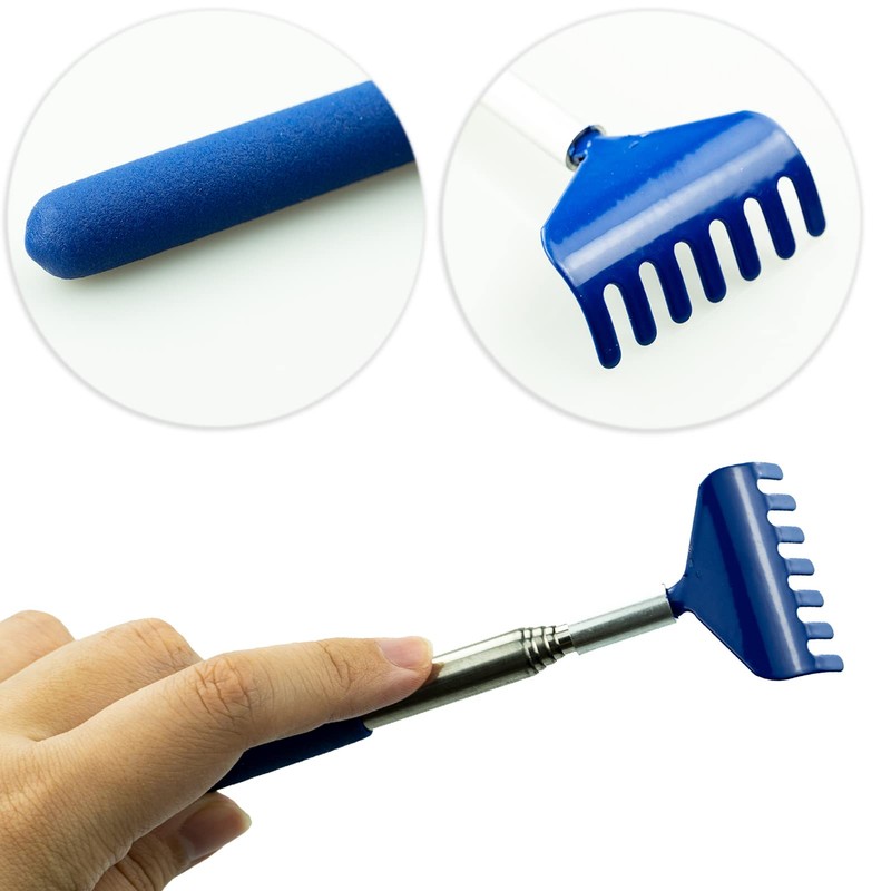 Back Scratcher, Stainless Steel Back Massager, Telescoping Scratching Tool, Portable