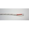 J-Type Thermocouple Wire AWG 24 Solid w. Braided Fiberglass Insulation