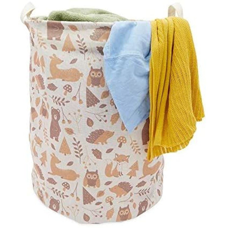 Okuna Outpost Collapsible Woodland Nursery Hamper with Handles (15.7 x