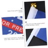 KONTONTY 10pcs President Hand Flags Vibrant Parade Banners with Durable