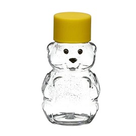 2 Ounce Honey Bears with Screw Top Yellow Lid | 50 Pack | Perfect for Holidays, Baby Shower Gifts, Beekeeping, Honey Dispensing