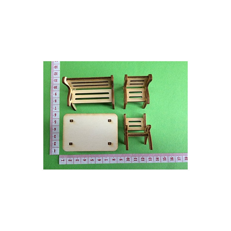 Petra's Bastel News 4-Piece Table Set Including Table, 1 x