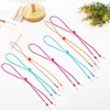 PLLDVEFD 12-Piece Adjustable Lanyard, Equipped With 12-Piece Metal Clips, Elastic