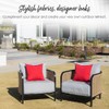 RSH DECOR Set of 4 Square and Lumbar Accent Pillows